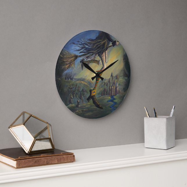 Witchy Woman Large Clock (Office)