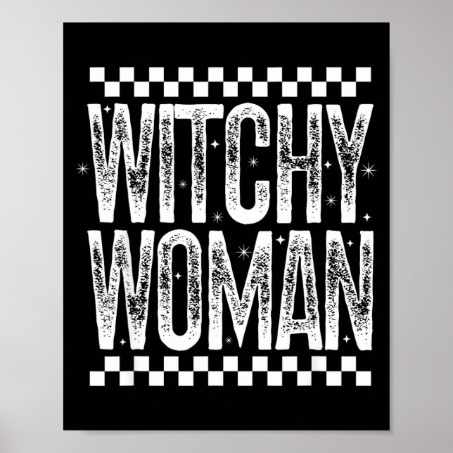 Witchy Woman Soky Mama Retro Halloween Season Quot Poster (Front)