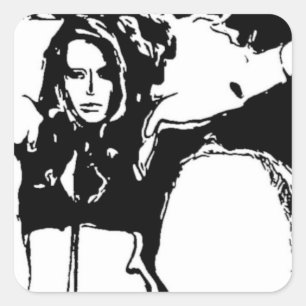 Witchy Woman Square Sticker