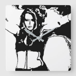Witchy Woman Square Wall Clock