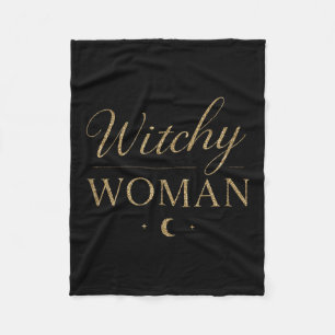 Witchy Woman Tank Top Witch Wiccan And Pagan Hallo Fleece Blanket