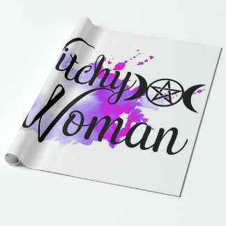 Witchy Woman Watercolor Wrapping Paper