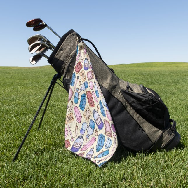 Witchy Wonders Golf Towel (Green)