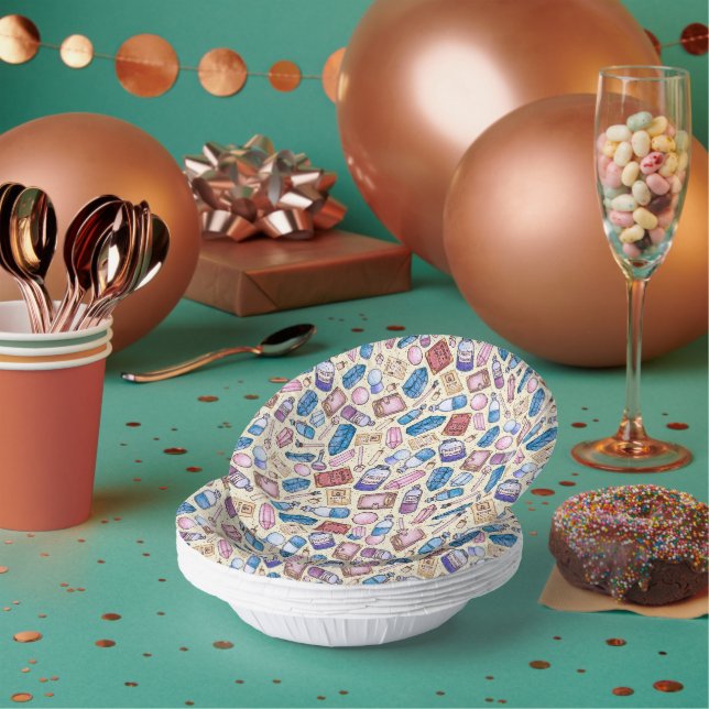 Witchy Wonders Paper Bowls Plate (Multi)
