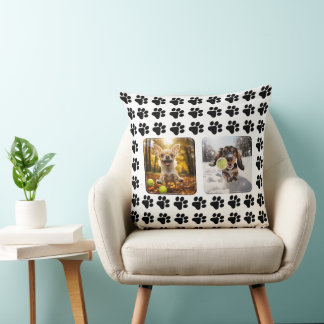 With  2 customisable photos Paw-trait Perfection Cushion