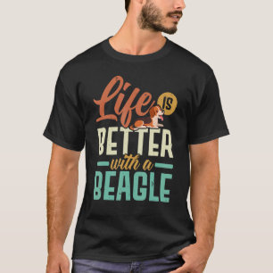   With A Beagle Dog   Puppy Owner T-Shirt
