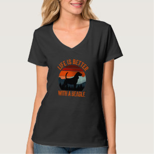 With A Beagle Vintage Country Dog T-Shirt