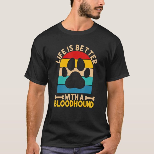  with a bloodhound T-Shirt (Front)