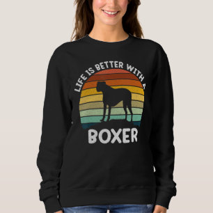 With A Boxer Dog Boxer Dad Boxer mom Sweatshirt