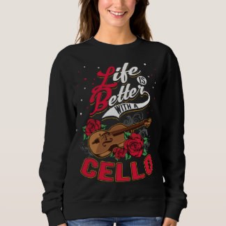 With A Cello Sweatshirt