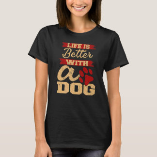 With a Dog Dad Dog T-Shirt