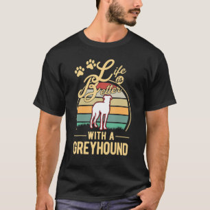 with a Greyhound Whippet Galgo T-Shirt