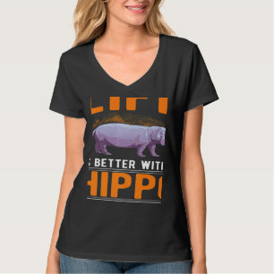 with a Hippo T-Shirt