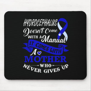 With A Mother Who Never Gives Up Ribbon Mouse Pad