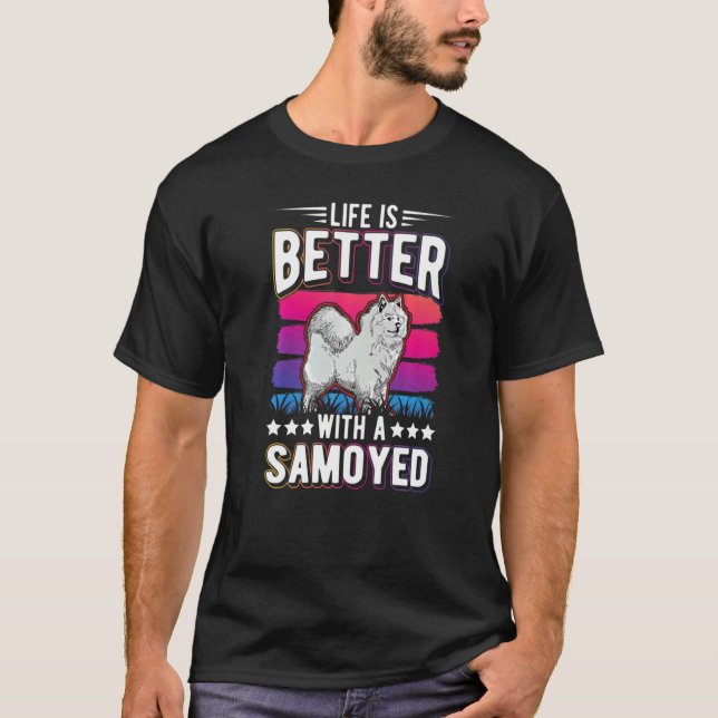 With A Samoyed T-Shirt (Front)