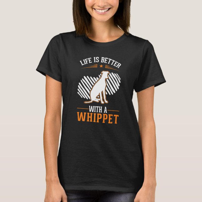 with a Whippet T-Shirt (Front)