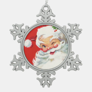 With a Wink of His Eye - Santa Ornament
