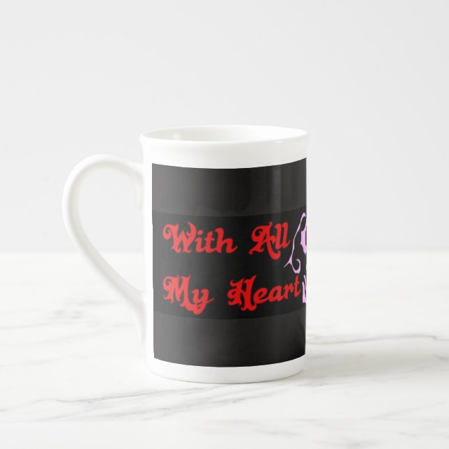 With All My Heart Mug (Left)
