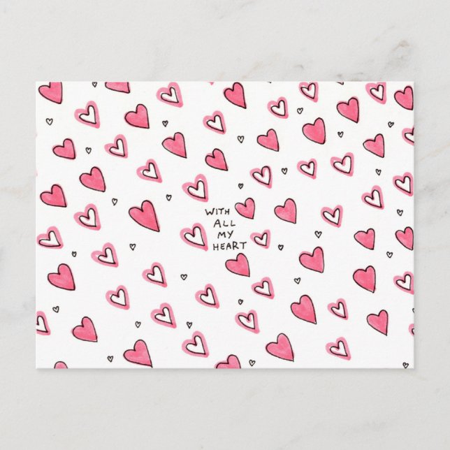With All My Heart - Postcard (Front)