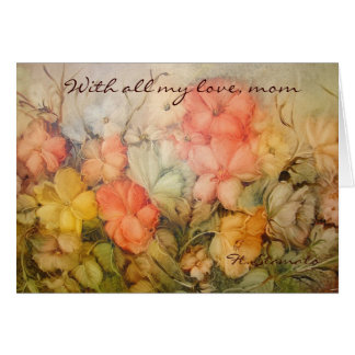 With all my love mum.