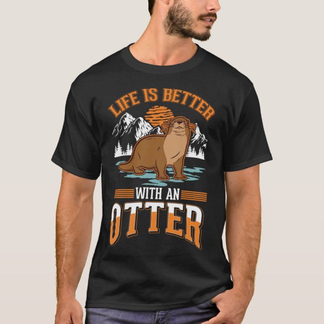 with an Otter T-Shirt (Front)