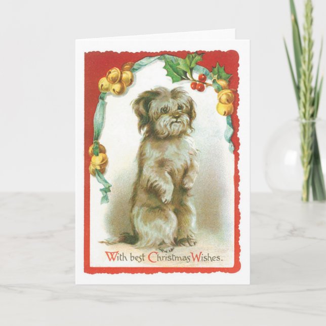 With Best Christmas Wishes Holiday Card (Front)