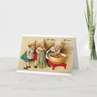 With Best Wishes Children Baking Card
