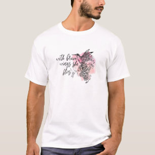 With Brave Wings She Flies Christian Faith Jesus G T-Shirt