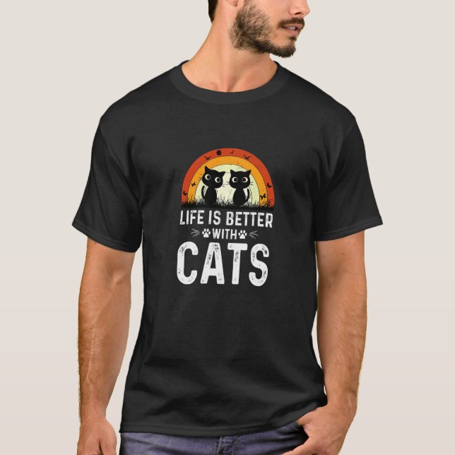 With Cats Apparel T-Shirt (Front)