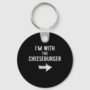 with Cheeseburger Halloween Couple Costume Key Ring