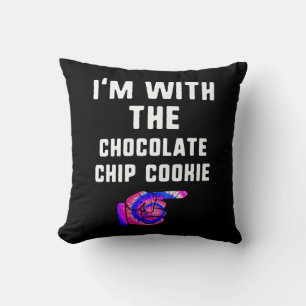 With Chocolate Chip Cookie Tie Dye Halloween Gift Cushion