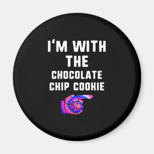 With Chocolate Chip Cookie Tie Dye Halloween Gift Magnet