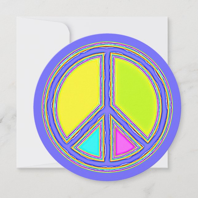 With Colours Filled PEACE Sign 1 (Front)
