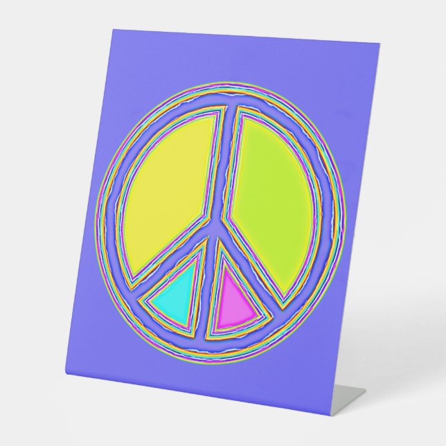With Colours Filled PEACE Sign 1 (Front)