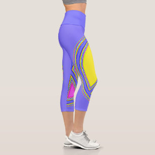With Colours Filled PEACE Sign 1 Capri Leggings