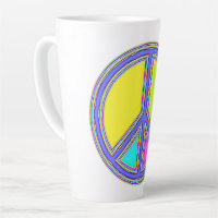With Colours Filled PEACE Sign 1