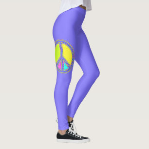 With Colours Filled PEACE Sign 1 Leggings