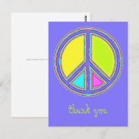With Colours Filled PEACE Sign 1