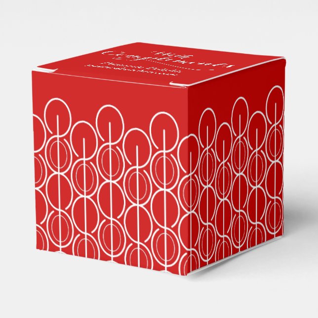 With compliments company goods red sample gift box (Front Side)