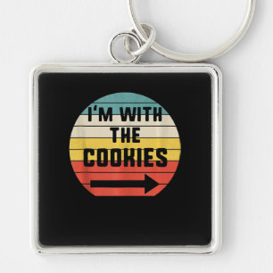 With Cookies Halloween Matching Couple Gift Key Ring
