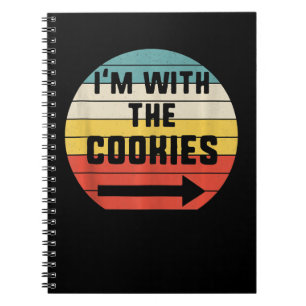 With Cookies Halloween Matching Couple Gift Notebook