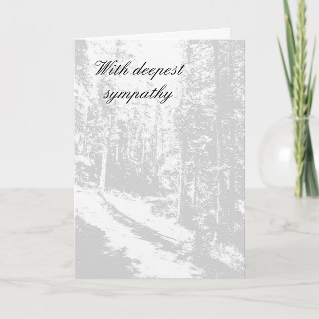 With deepest sympathy card (Front)