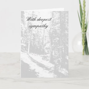With deepest sympathy card