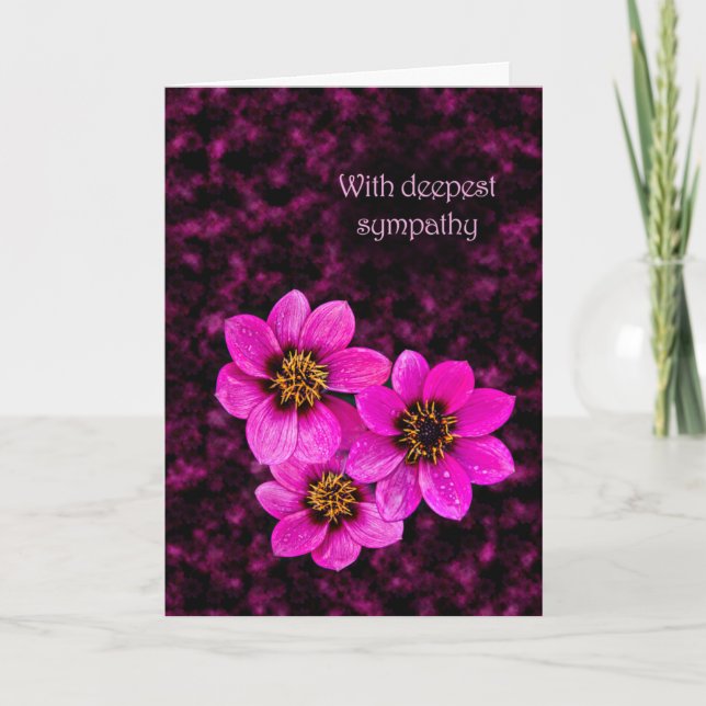 With deepest sympathy card (Front)