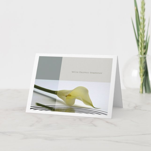 with deepest sympathy card (Front)