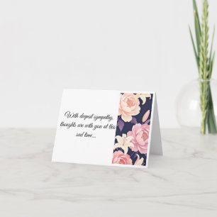 With deepest sympathy card