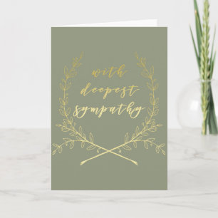 With deepest sympathy - Greeting Card