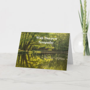 With Deepest Sympathy Lake Reflection Card