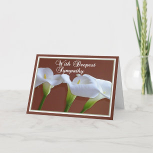 With Deepest Sympathy-Lilies Card