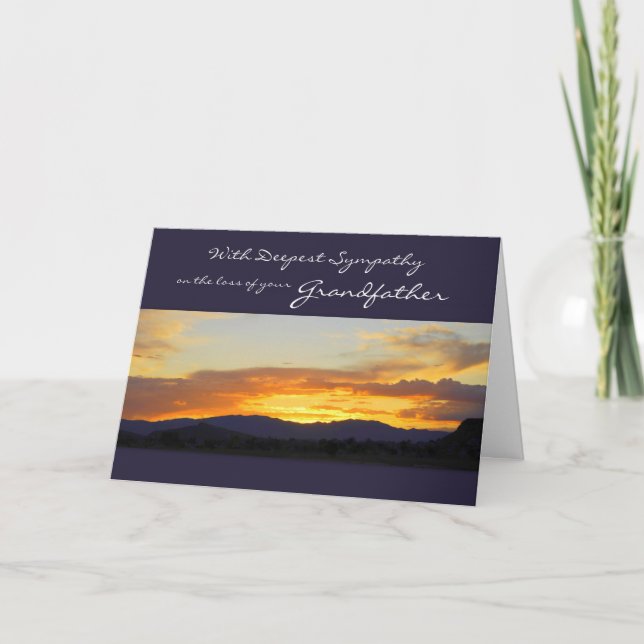 With Deepest Sympathy on the Loss of your Grandfat Card (Front)